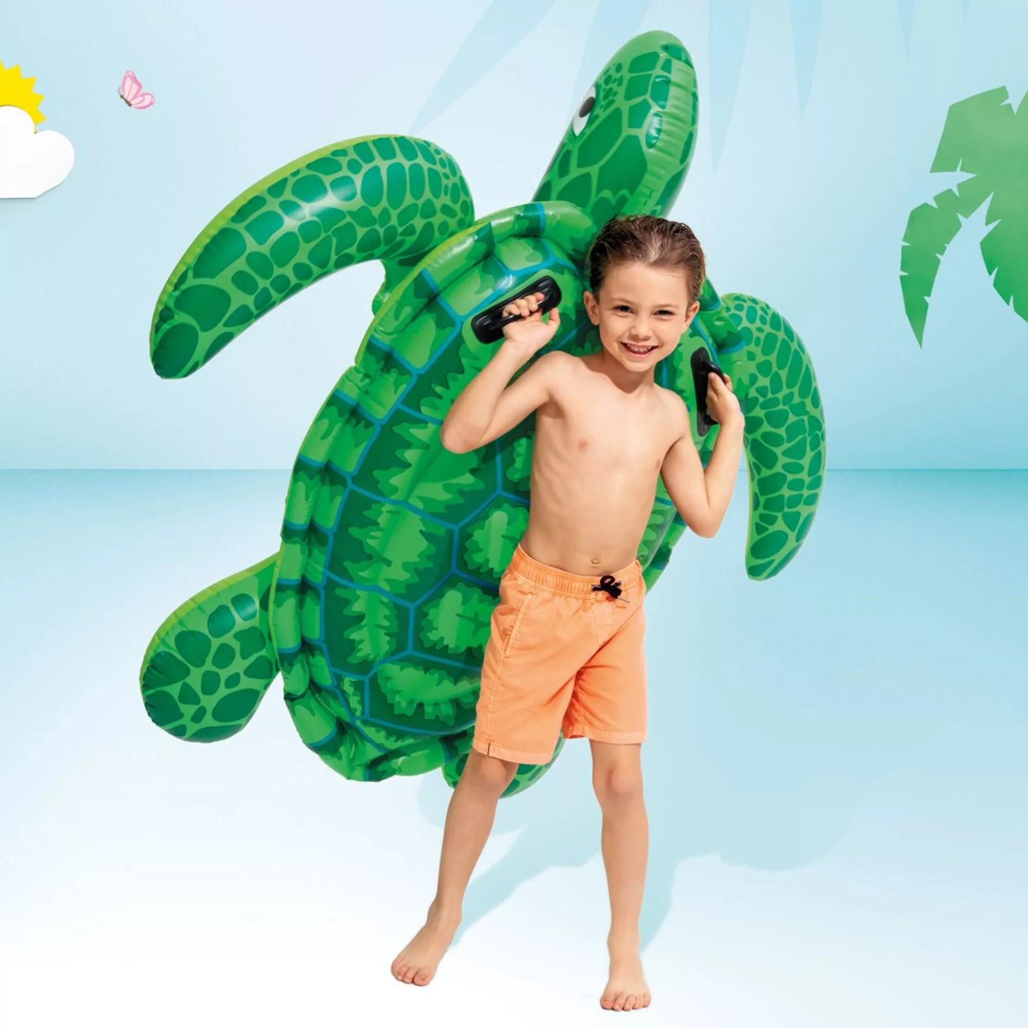 Lil Sea Turtle Ride On" opblaasbare schildpad boei Intex 2/4
