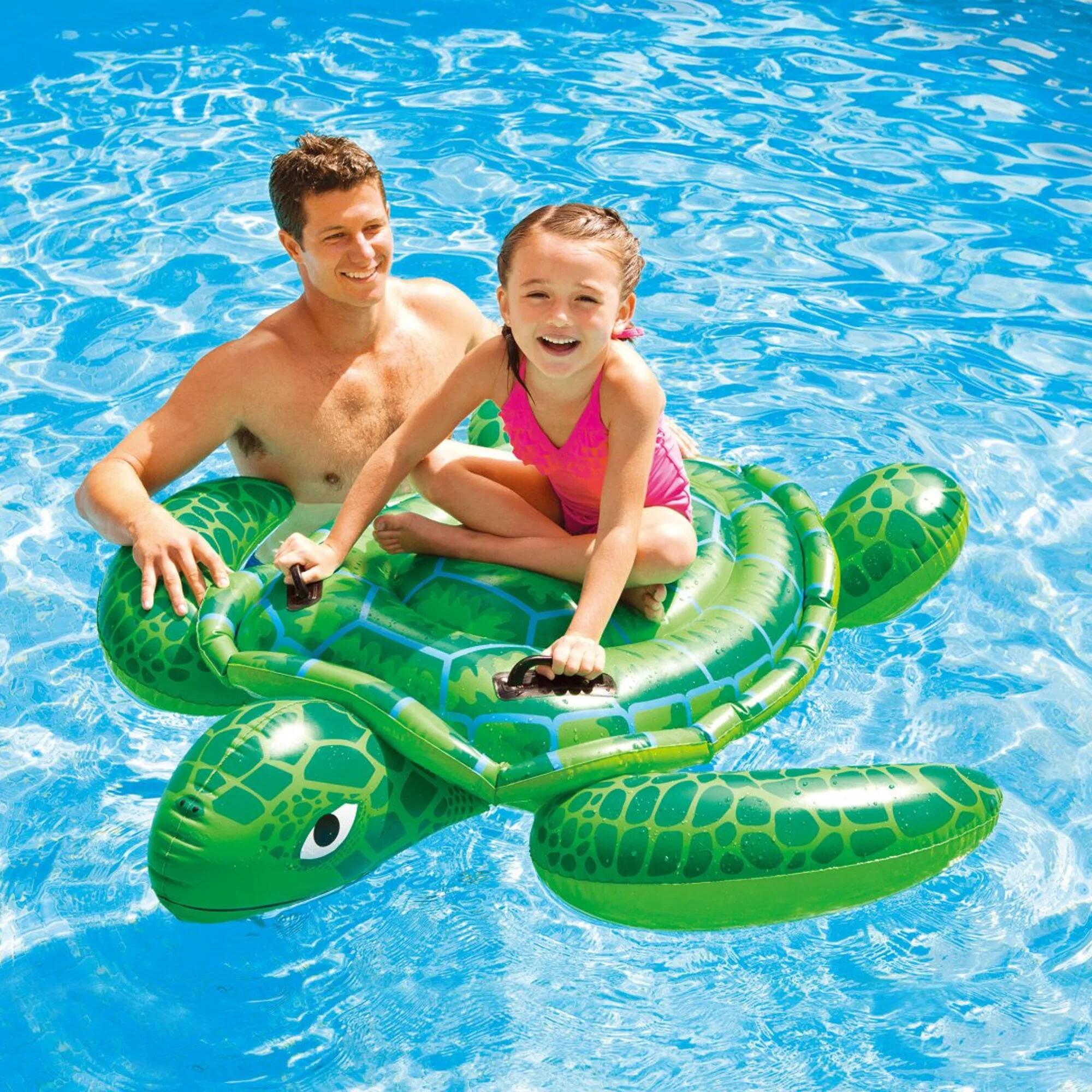 Lil Sea Turtle Ride On" opblaasbare schildpad boei Intex 4/4