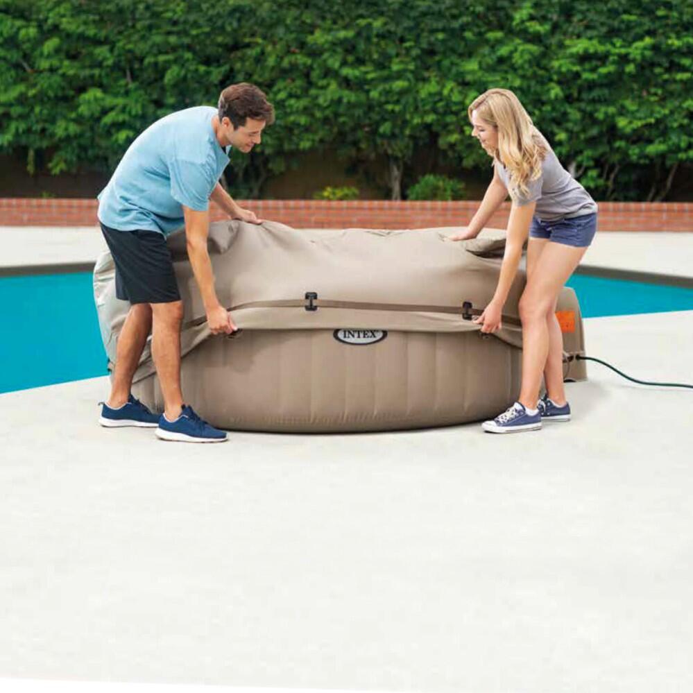 COUVERTURE THERMIQUE RONDE INTEX PURESPA 4 PLACES 4/7