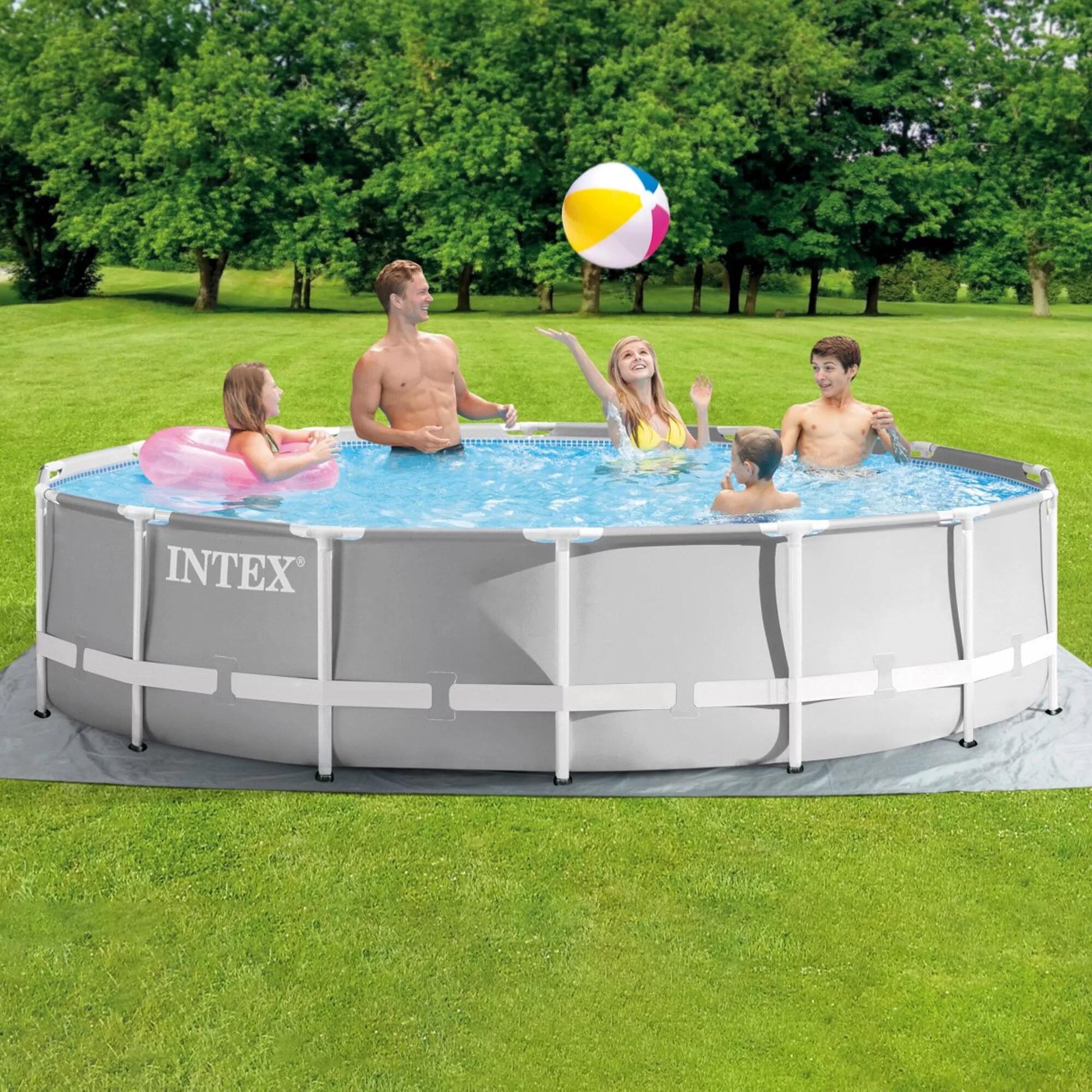 Intex 26720 + Cover + Leiter eingestellt 3/7