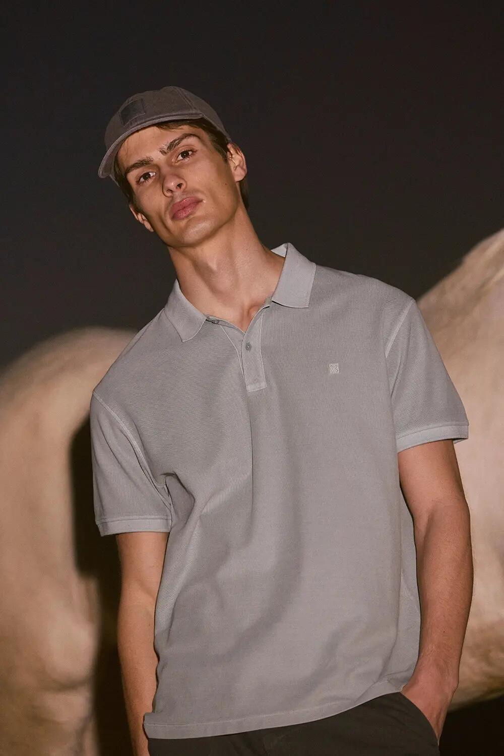 Polo Blue Banana Washed Nature Mist de Algodón 100% Orgánico 5/5