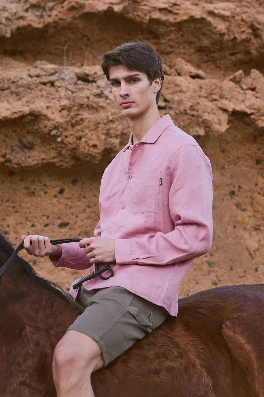 Camisa Blue Banana Breeze Sienna de 100% Lino 5/5
