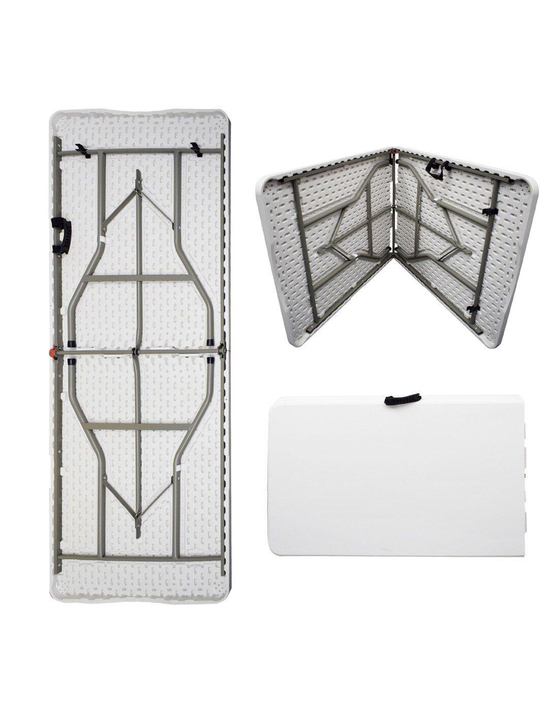 Mesa Plegable Rectangular 180x70x74cm Ca JARDIN202 Blanca Unidad 5/5
