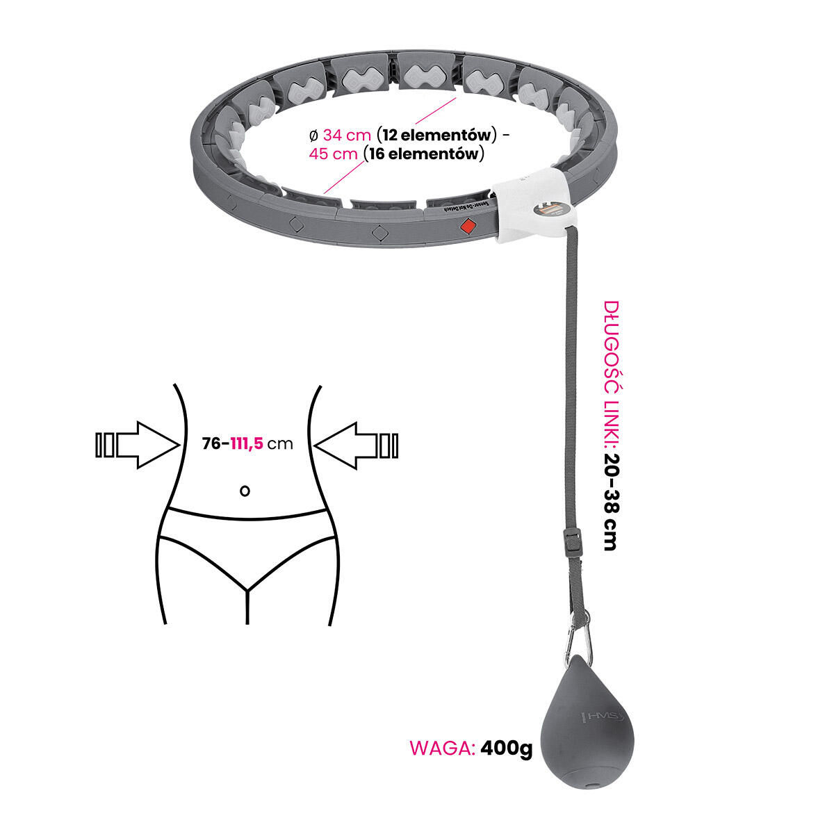 Hula Hoop - Waga i Licznik - Czarny 6/7
