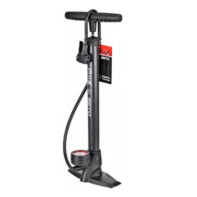 Pompă de bicicletă de podea cu manometru 11 Bar toate valvele Antracit