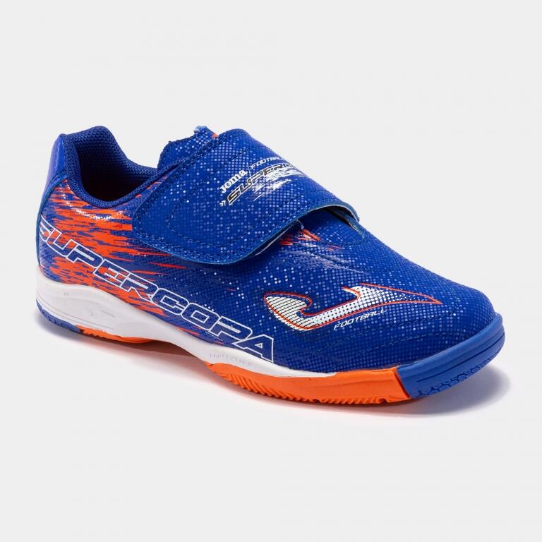 Zapatillas de fútbol sala niño Joma Supercopa Jr IN, azul 3/6