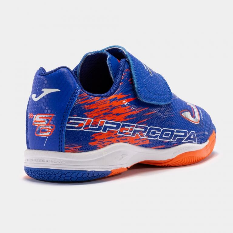 Zapatillas de fútbol sala niño Joma Supercopa Jr IN, azul 4/6