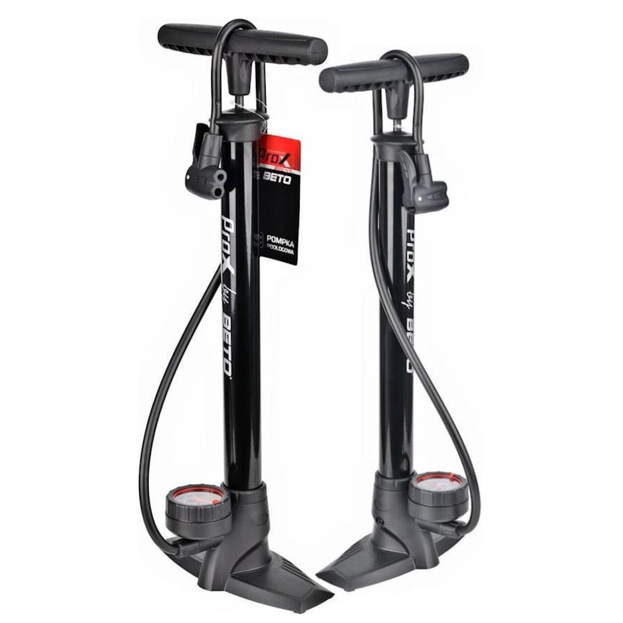 Pompa per biciclette con manometro 11 bar per tutti i tipi di valvole Nero 2/2