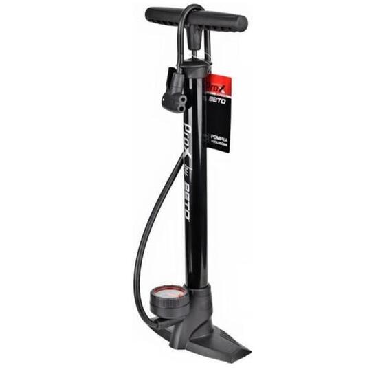 Pompe à vélo avec manomètre - manomètre 11Bar - toutes les valves - Noir