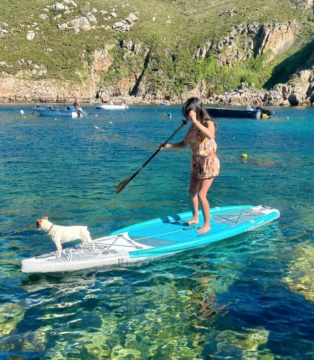 PACK  STAND UP PADDLE TRIPLE CHAMBRE TROPIC 11'6 X3 CONVERTIBLE SUP KAYAK 3/4