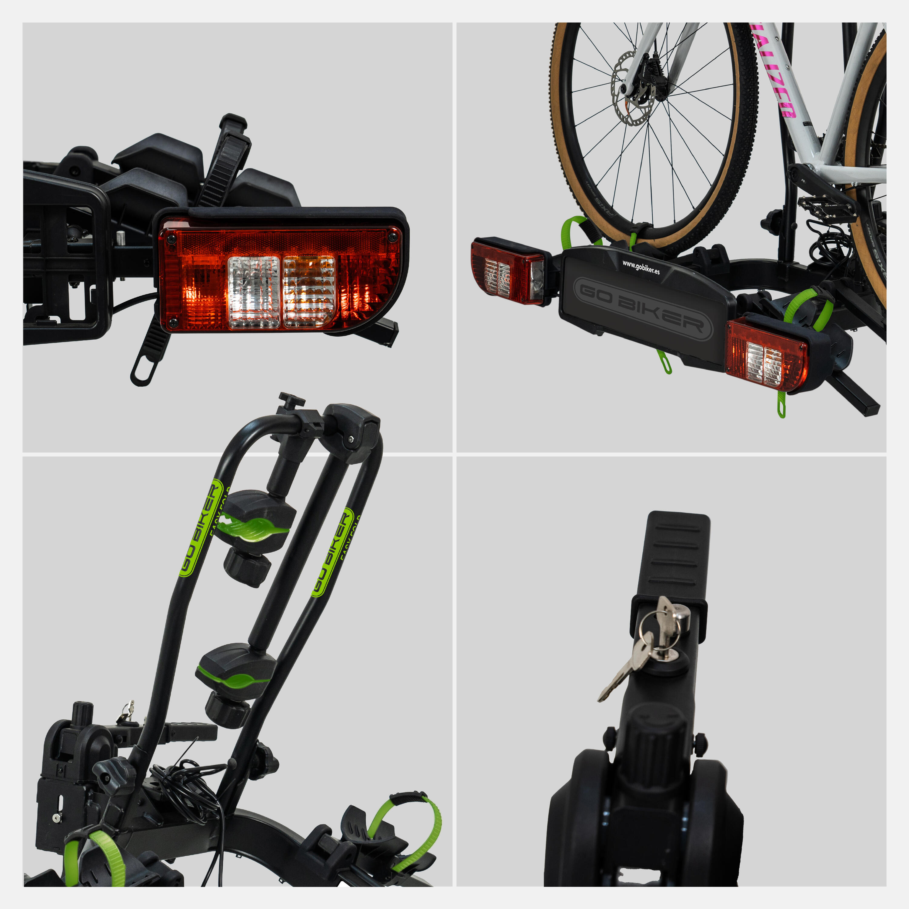 Porta-bicicletas Easy-Move para 2 E-bikes Dobrável 60 kg 3/7