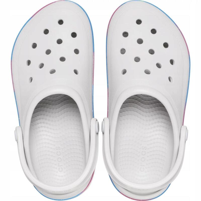 Papuci de tip crocs universali 2097171fs pentru vară albi pentru bebeluși