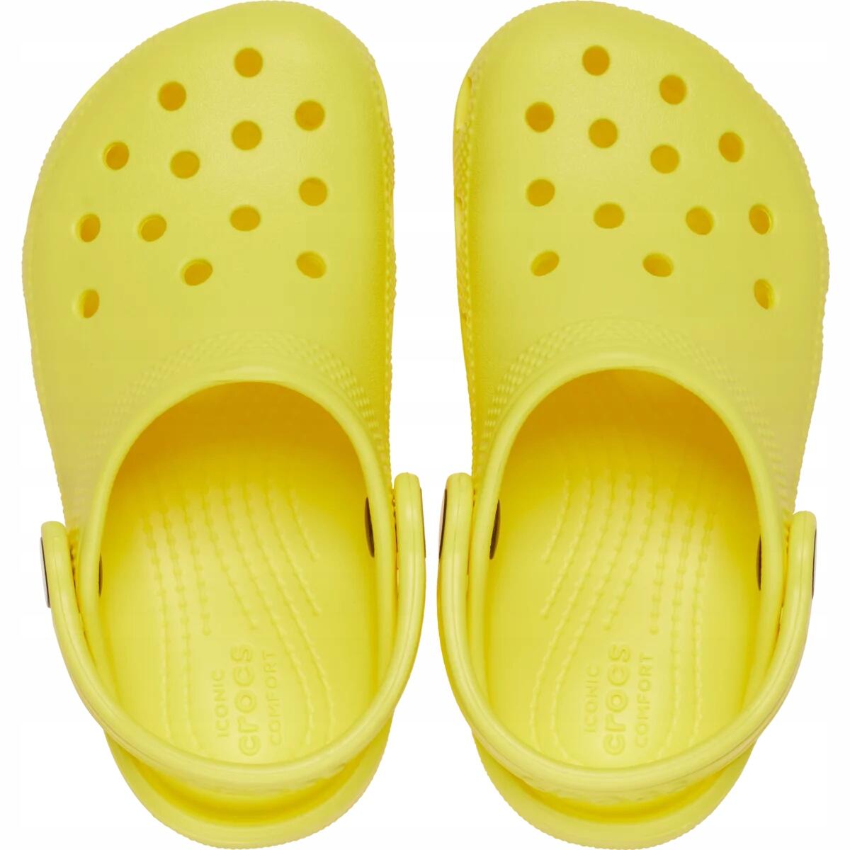 Zuecos CROCS  Classic Clog Amarillo  Niños 6/6