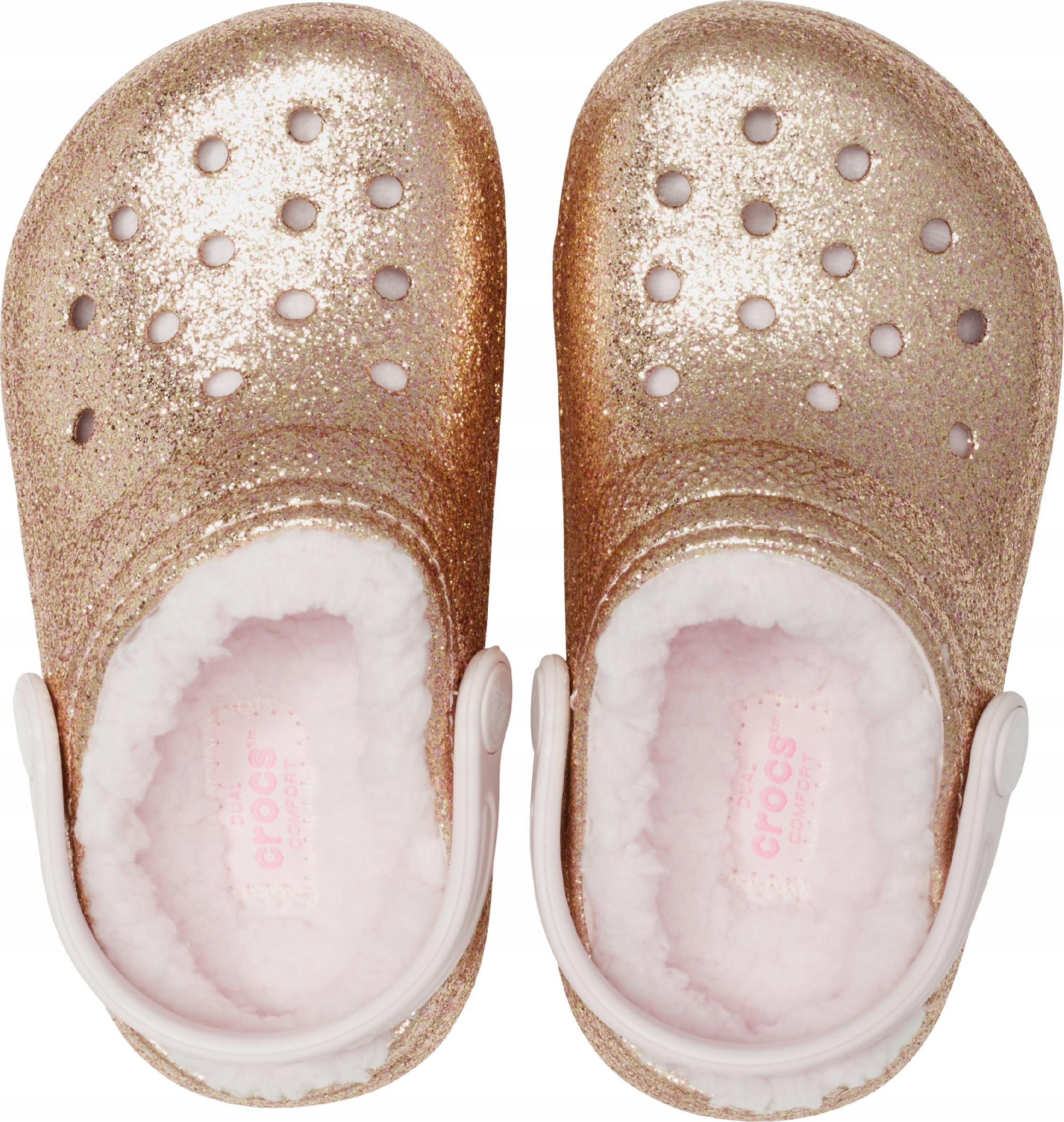 Chodaki Dla Dzieci Crocs Classic Lined Glitter Clog 6/6