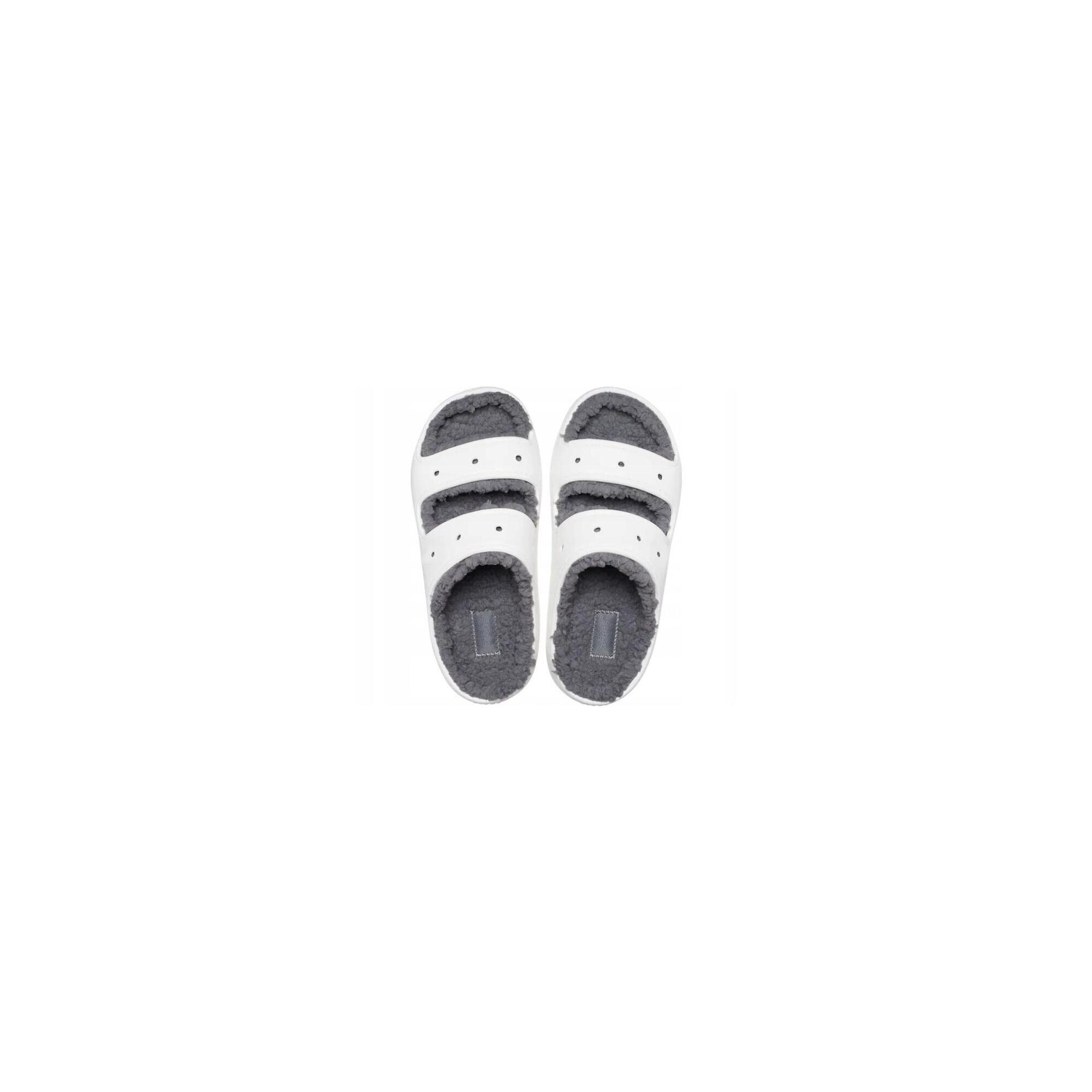 Slapi unisex Crocs Classic Cozzzy Sandal, Alb