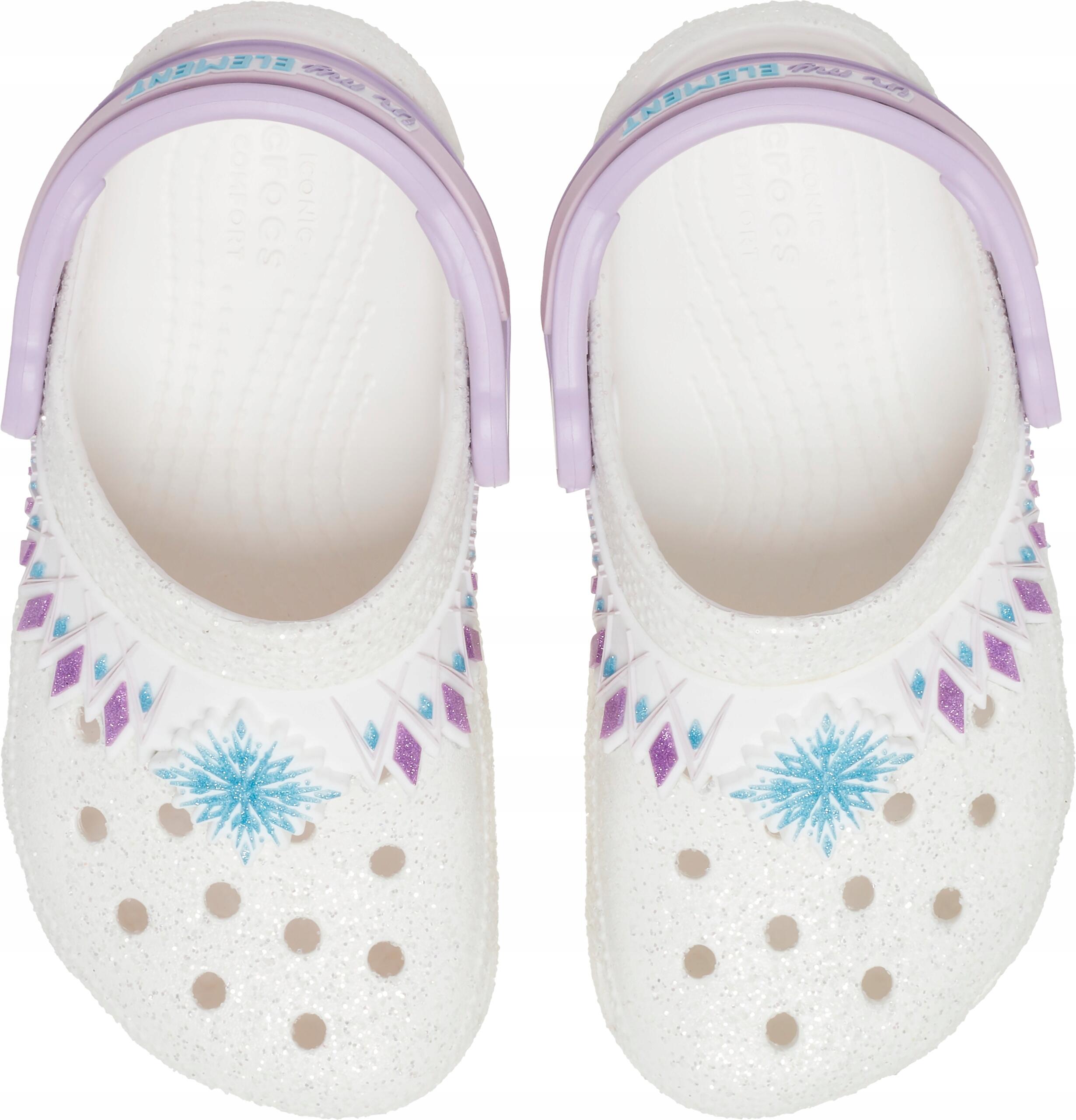Tongs Crocs Classic FunLab I AM Frozen II, Blanc, Enfants 6/6