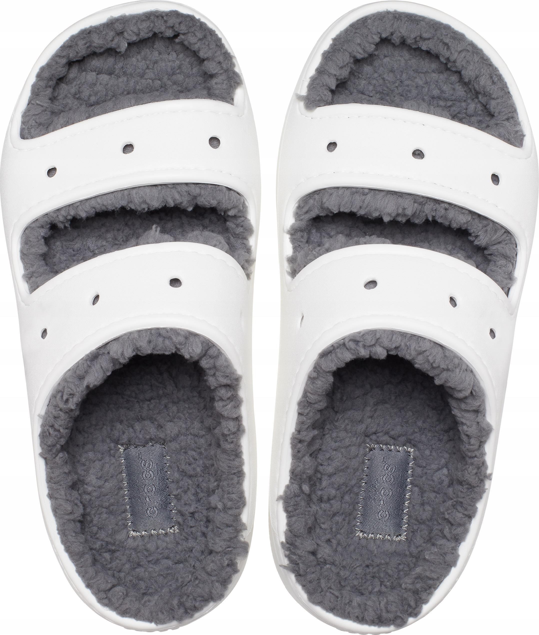 Infradito Crocs Classic Cozzzy Sandal, Bianca, Unisex 6/6