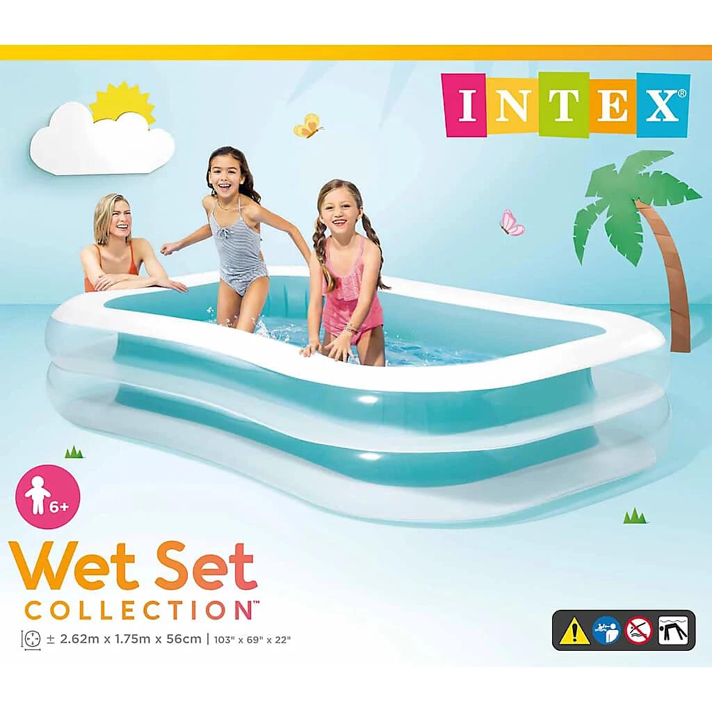 Intex Abdeckung für aufblasbare rechteckige Pools 262 x 175 cm und 305 x 183 cm 6/7