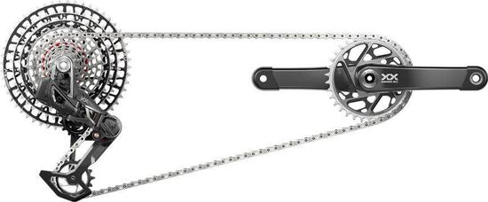 Sram XX SL T-Type Eagle AXS DUB Wide 34 Teeth 12V Guards Black (Without Gearbox)