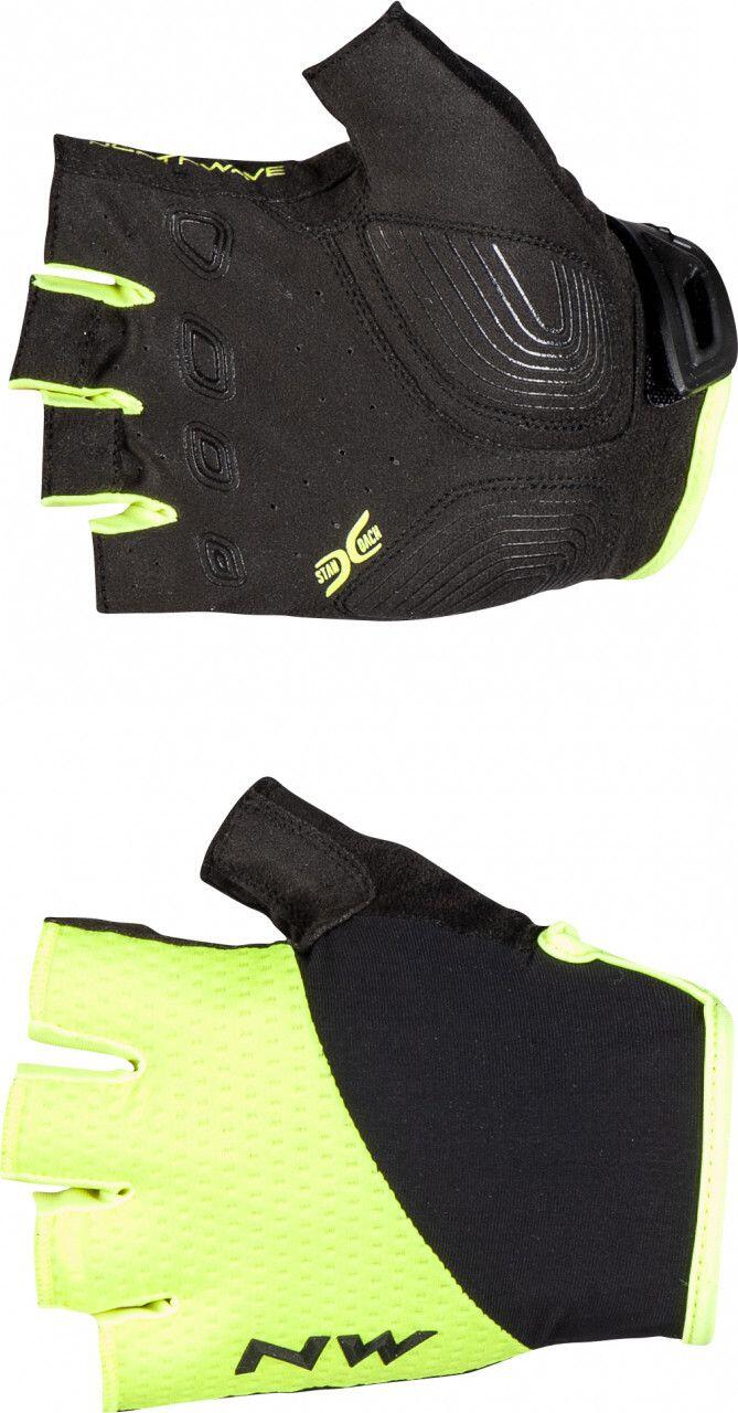 Paire de Gants Courts Northwave Fast Grip Jaune / Noir 3/3