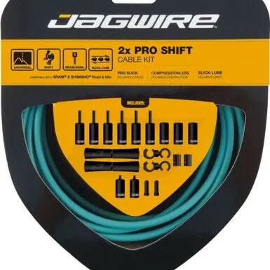 Jagwire 2x Pro Shift Kit Celeste Blue