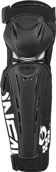 O'NEAL Trail FR Ginocchiera Carbon Look MTB Downhill L Nero/Bianco