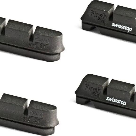 SwissStop Flash Pro Brake Caliper Insert Pad 2 Pair Shimano Sram Black