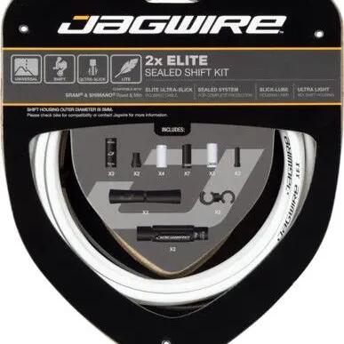 Jagwire 2x Elite Sealed Shift Kit White
