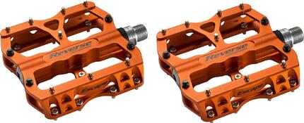 Paar Orange Reverse Escape Flat Pedale