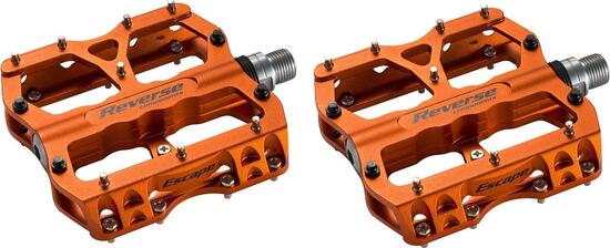 Paar Orange Reverse Escape Flat Pedale
