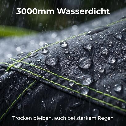 Zelt 4 Personen 3000 mm Wassersäule Campingzelt Fammilienzelt 4/7