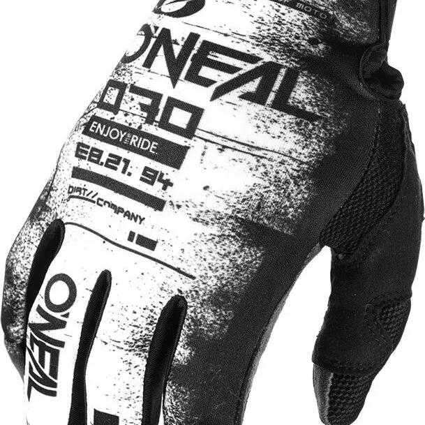 O'Neal Mayhem Scarz Long Gloves Black/White