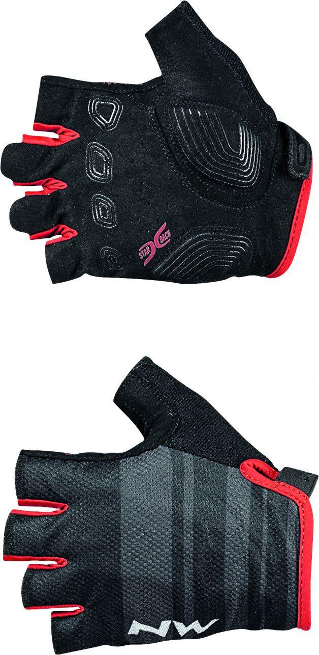 Rękawiczki rowerowe męskie NORTHWAVE ACTIVE Glove szaro czerwone