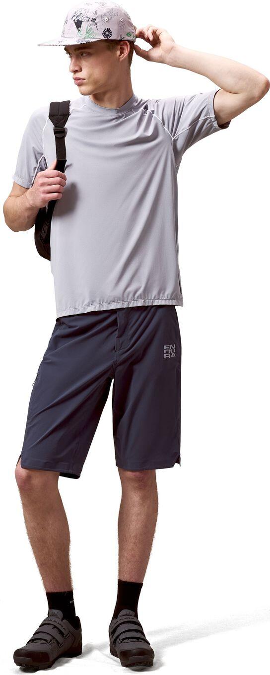 Short VTT Endura AllTrack Ride Over Bleu Homme 3/5