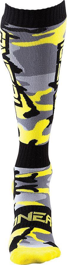 Paire de Chaussettes Hautes O'Neal Pro MX Hunter Hi-Viz Noir / Gris 2/2