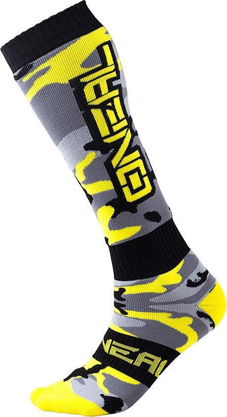 Paire de Chaussettes Hautes O'Neal Pro MX Hunter Hi-Viz Noir / Gris 1/2