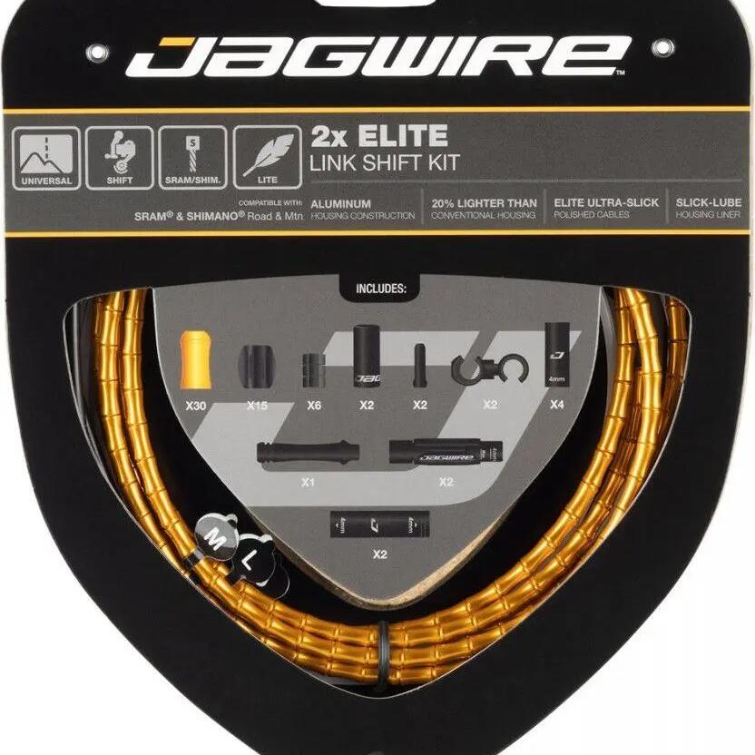 Jagwire 2x Elite Link Shift Kit Gold