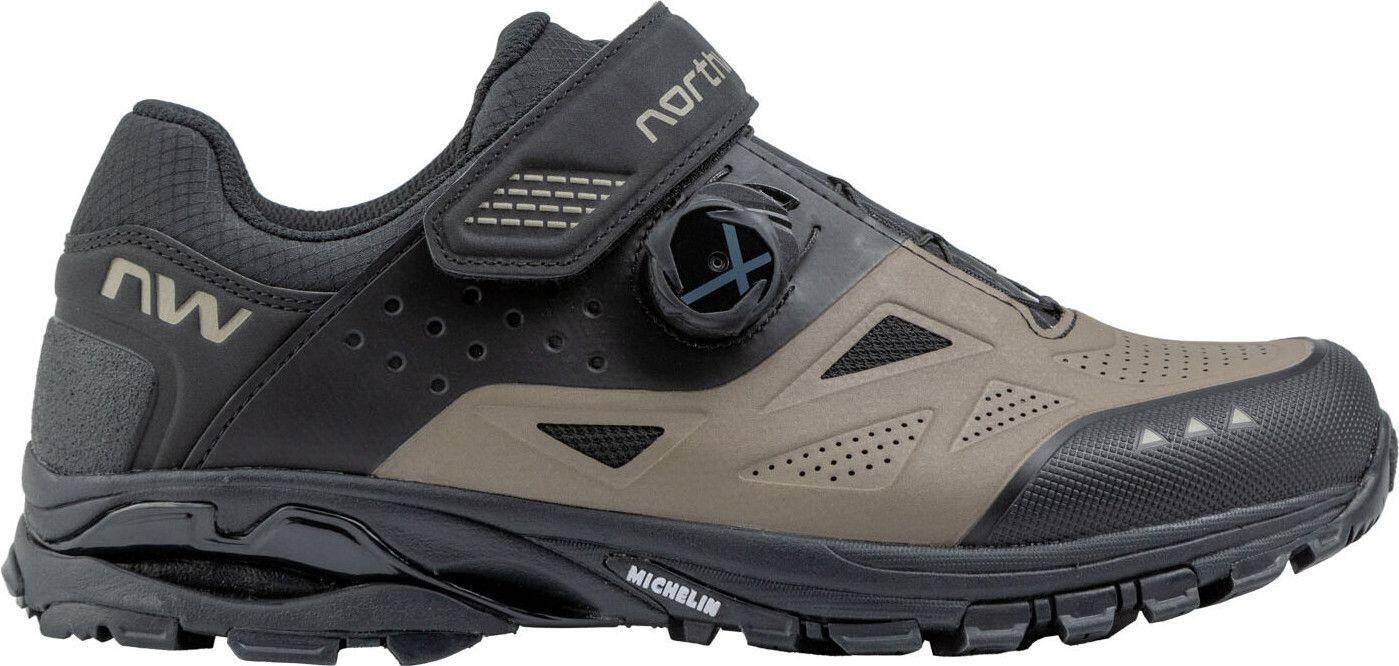 Chaussures de VTT Northwave Spider Plus 3 Beige Noir Homme 1/3