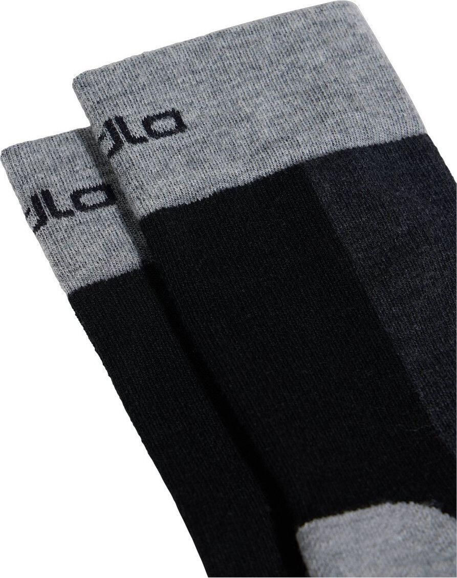 Chaussettes Odlo Performance Wool Mid Noir/Gris 3/3