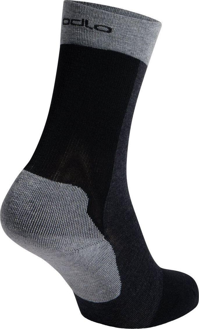 Chaussettes Odlo Performance Wool Mid Noir/Gris 2/3