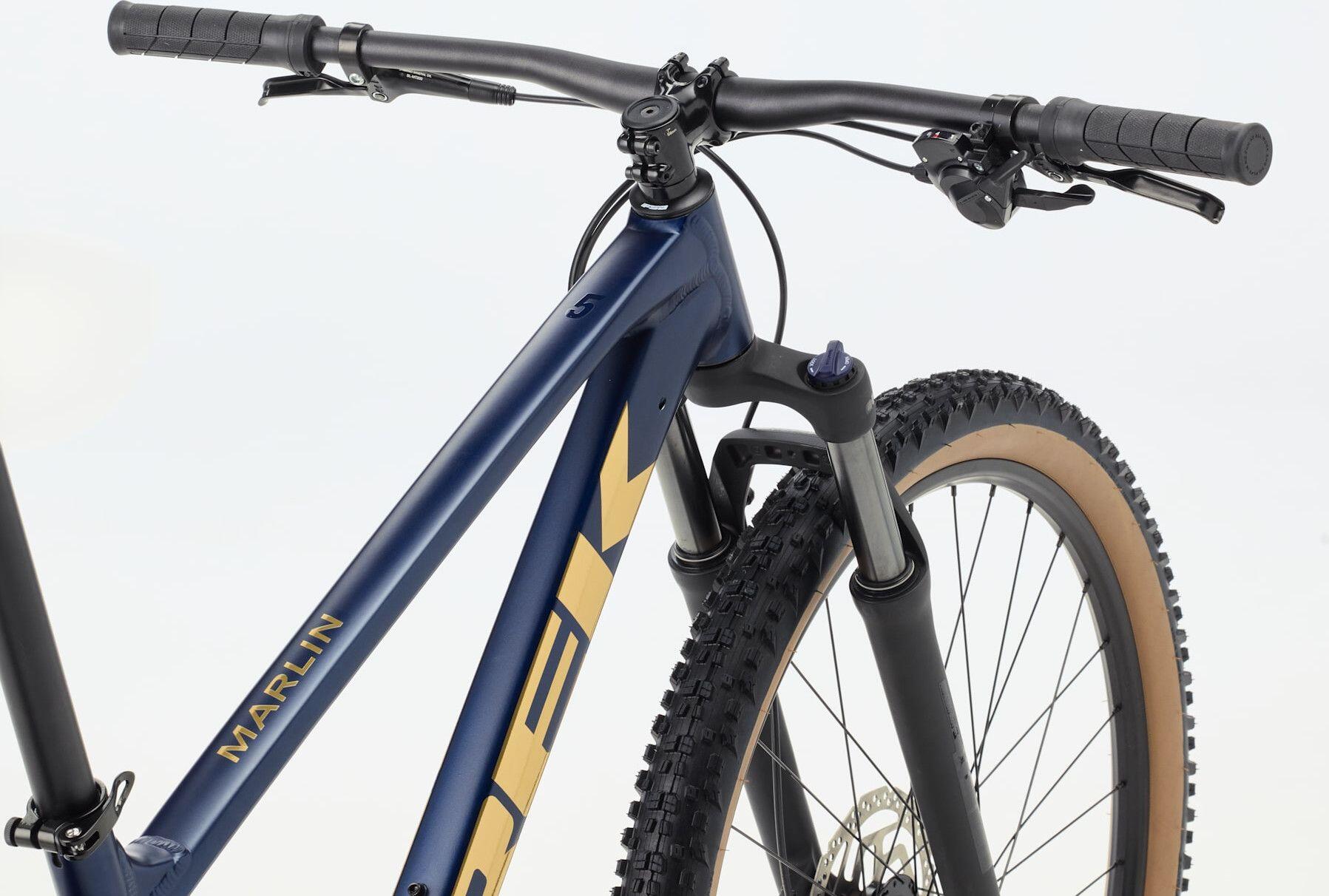 MTB Semi-Rígido Trek Marlin 5 Tacos Shimano 9V 29'' Azul Gen. 3 3/6