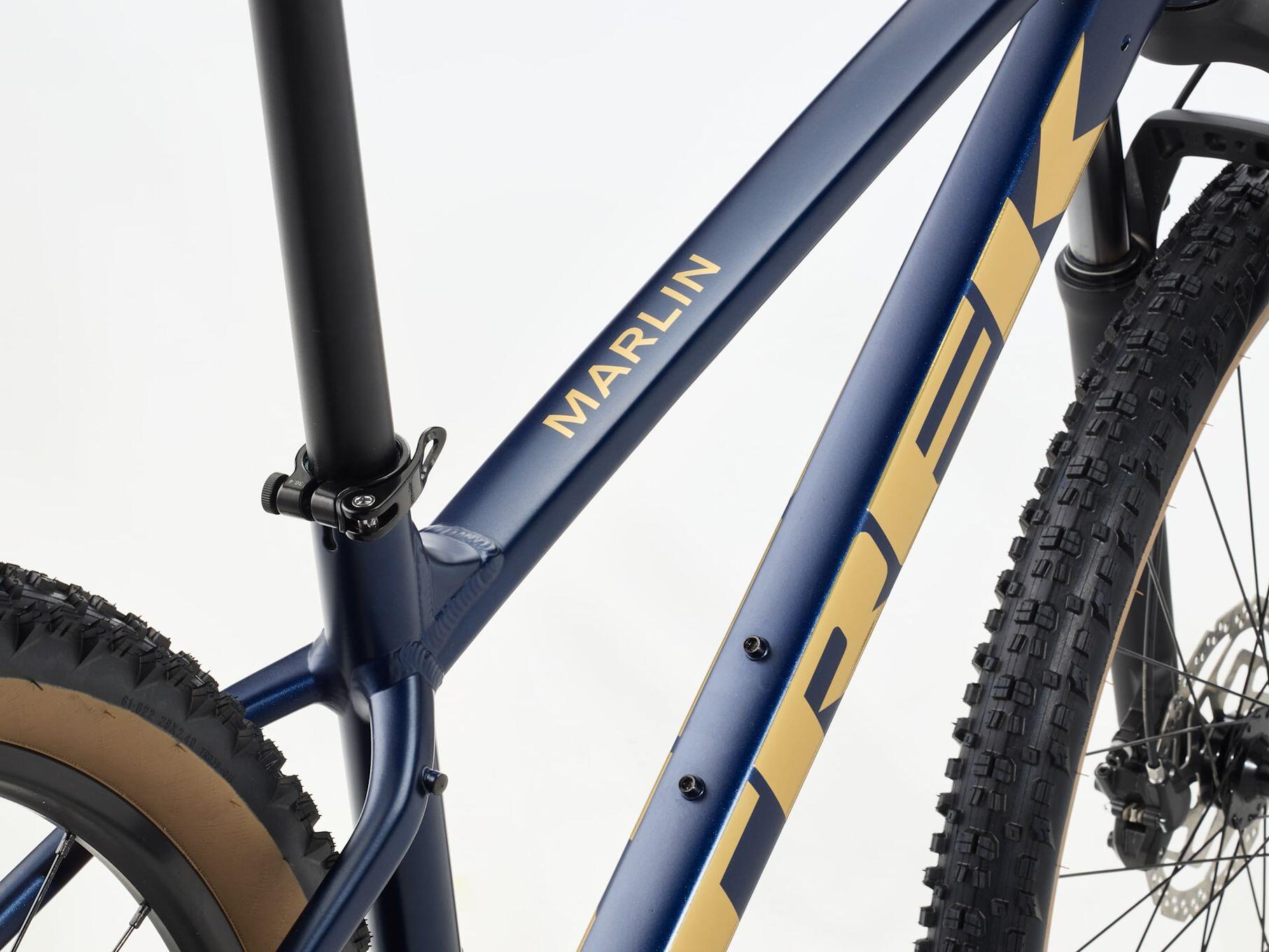 MTB Semi-Rígido Trek Marlin 5 Tacos Shimano 9V 29'' Azul Gen. 3 5/6