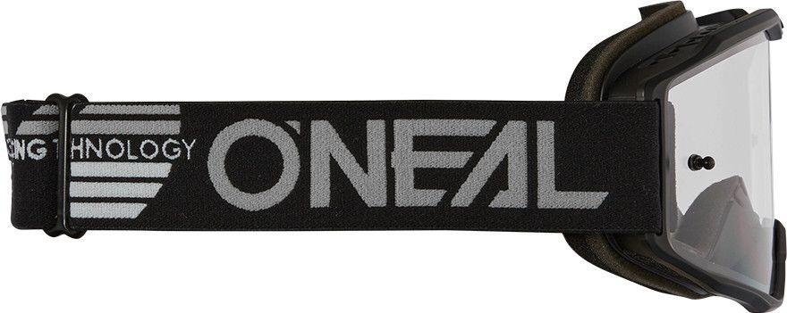 O'Neal B-10 Solid Black Clear Goggle 3/3