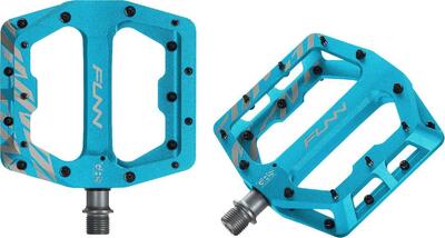 Paar funn funndamental grs platte pedalen turquoise