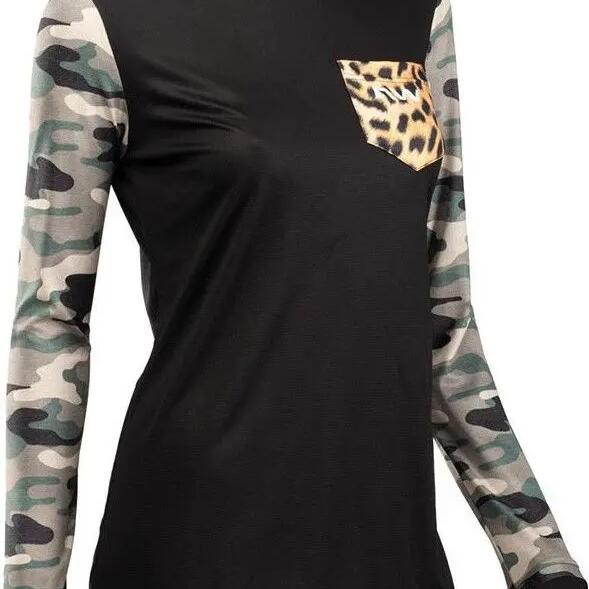 Northwave Wild All Mountain Women's Long Sleeve Jersey Black / Camo