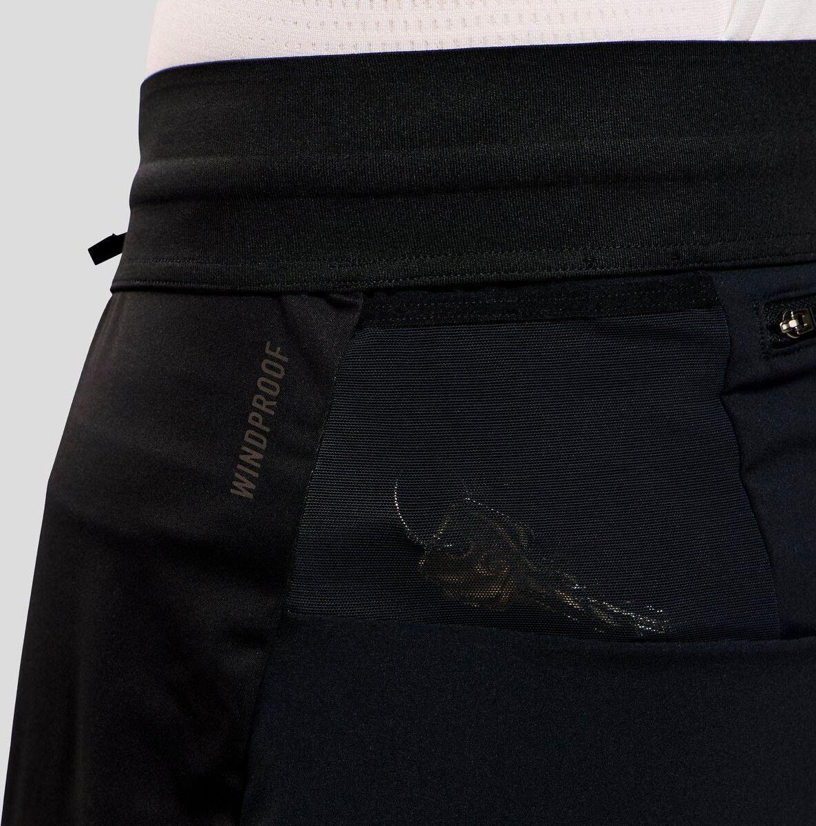 Pantalon Running Odlo Zeroweight Warm 2.0 Noir Homme 6/7