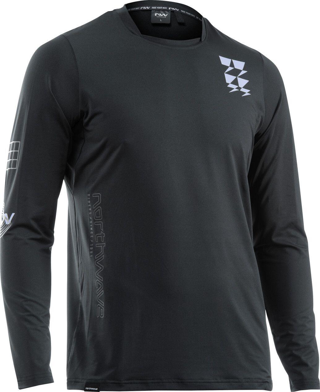 Maillot de manga larga Northwave Bomb Negro 1/4