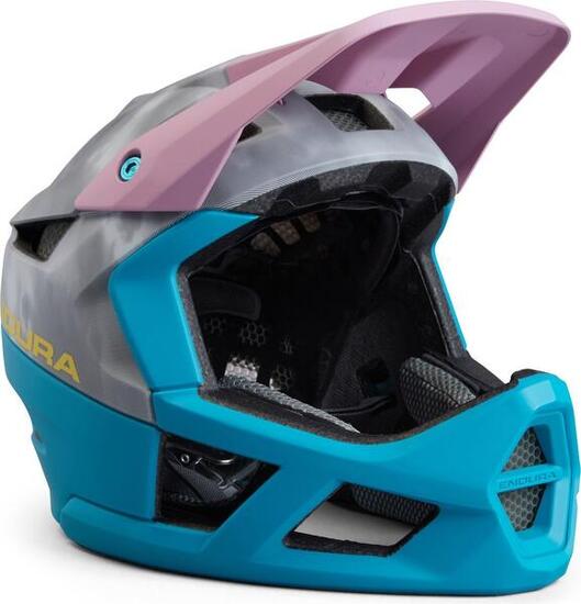 Endura MT500 Mips Grey/Blue Casco Integrale Unisex