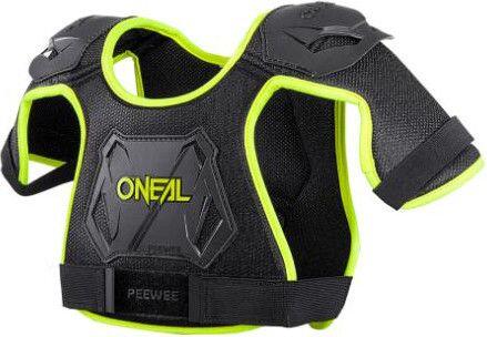 O'Neal Protezione del Petto Bambini Motocross - Regolabile Nero Giallo Neon M/L