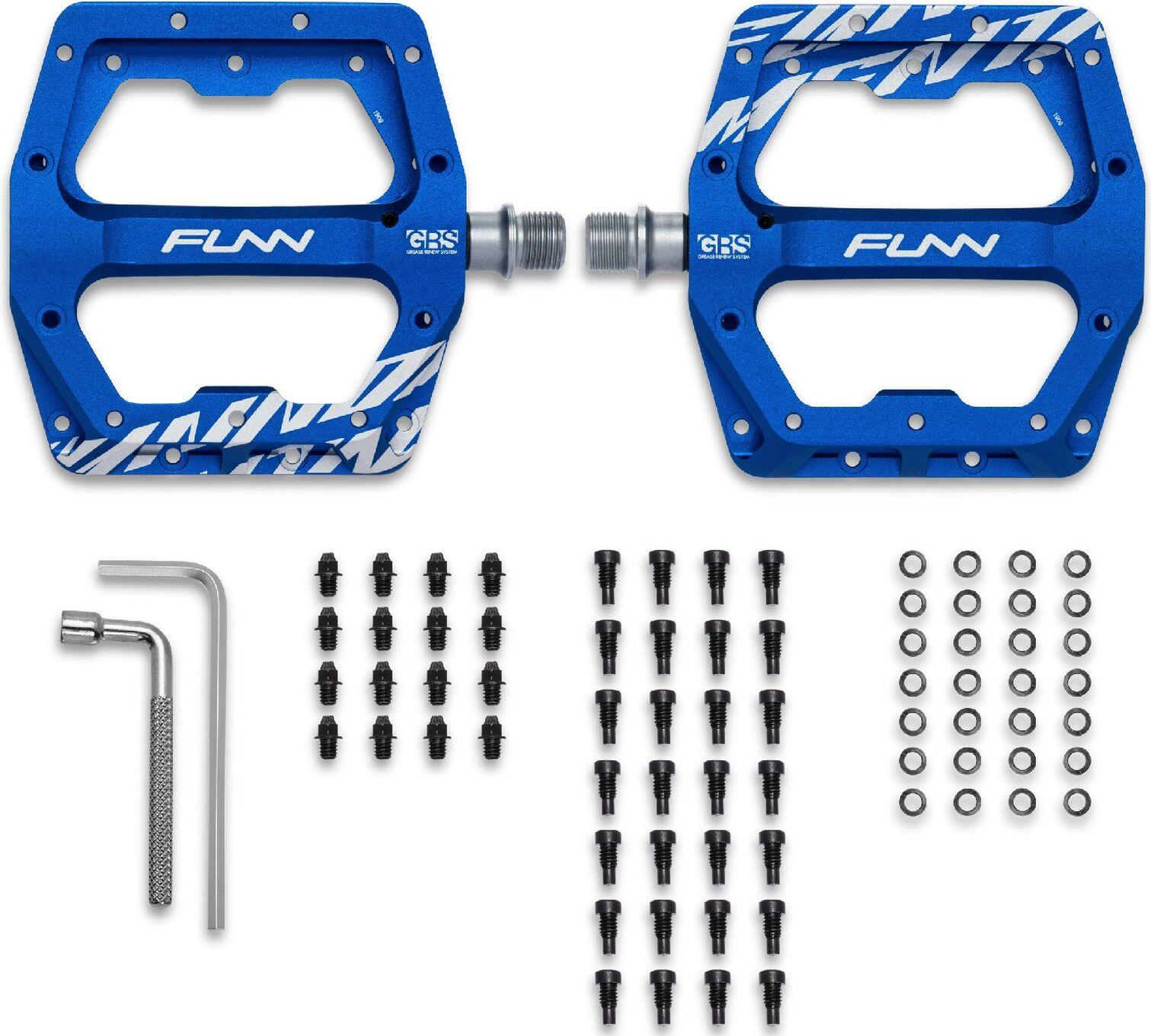 Par de pedais planos Funn Funndamental GRS Azul 2/2